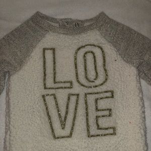 Toddler girls “LOVE” Sweater